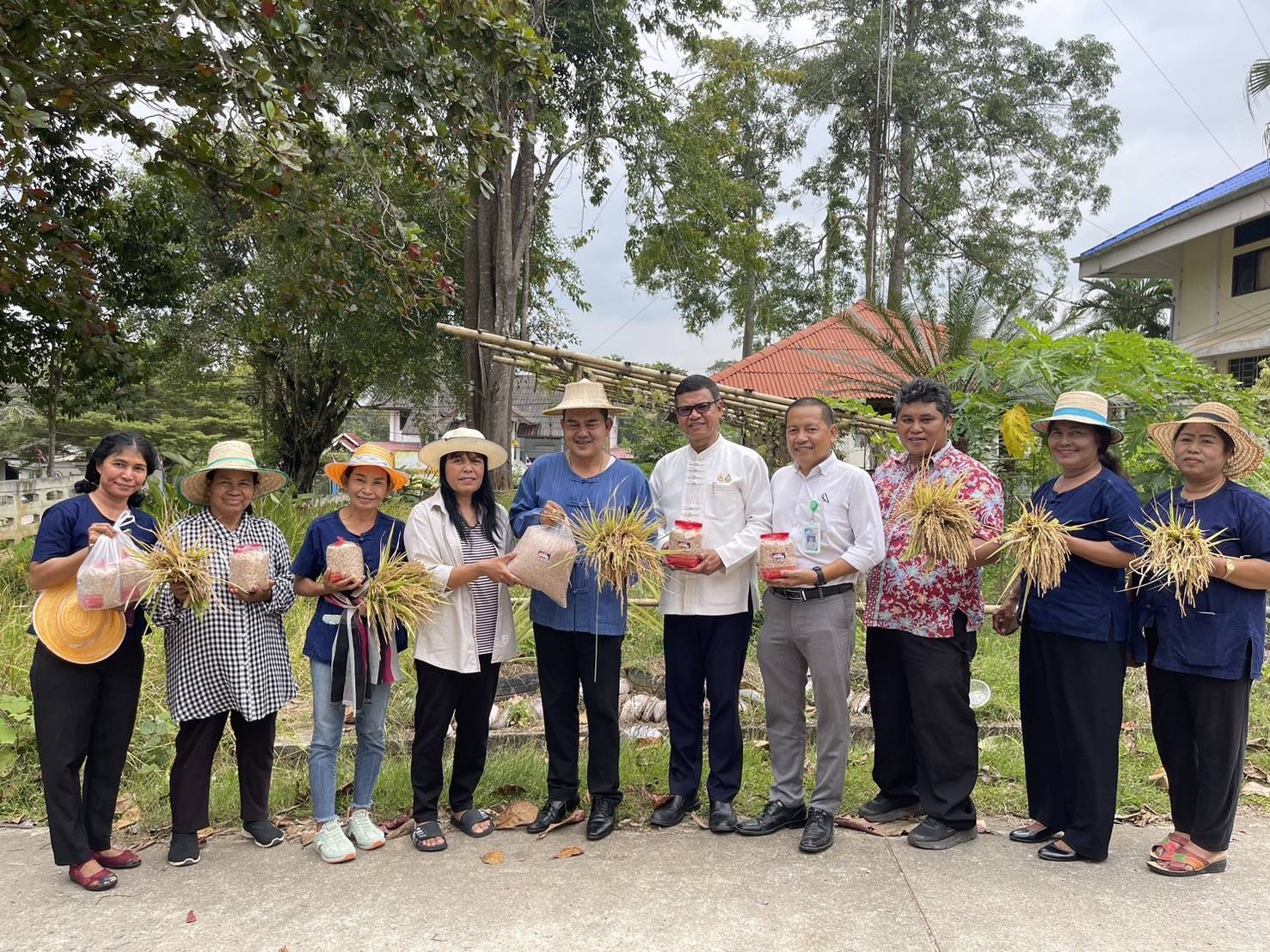 วันที่ 26 ธันวาคม 2567 ดร.สรรเพชญ เรืองอร่าม สาธารณสุขอำเภอพนม ส่งต่อข้าวไร่ จากกิจกรรม"ประเพณีออกปากเก็บข้าว " ภายใต้กรอบแนวคิด  ปรับเปลี่ยนดี ชีวีมีสุข #ขอขอบคุณ กลุ่มข้าวไร่บ้านเบญจา ตำบลพลูเถื่อน